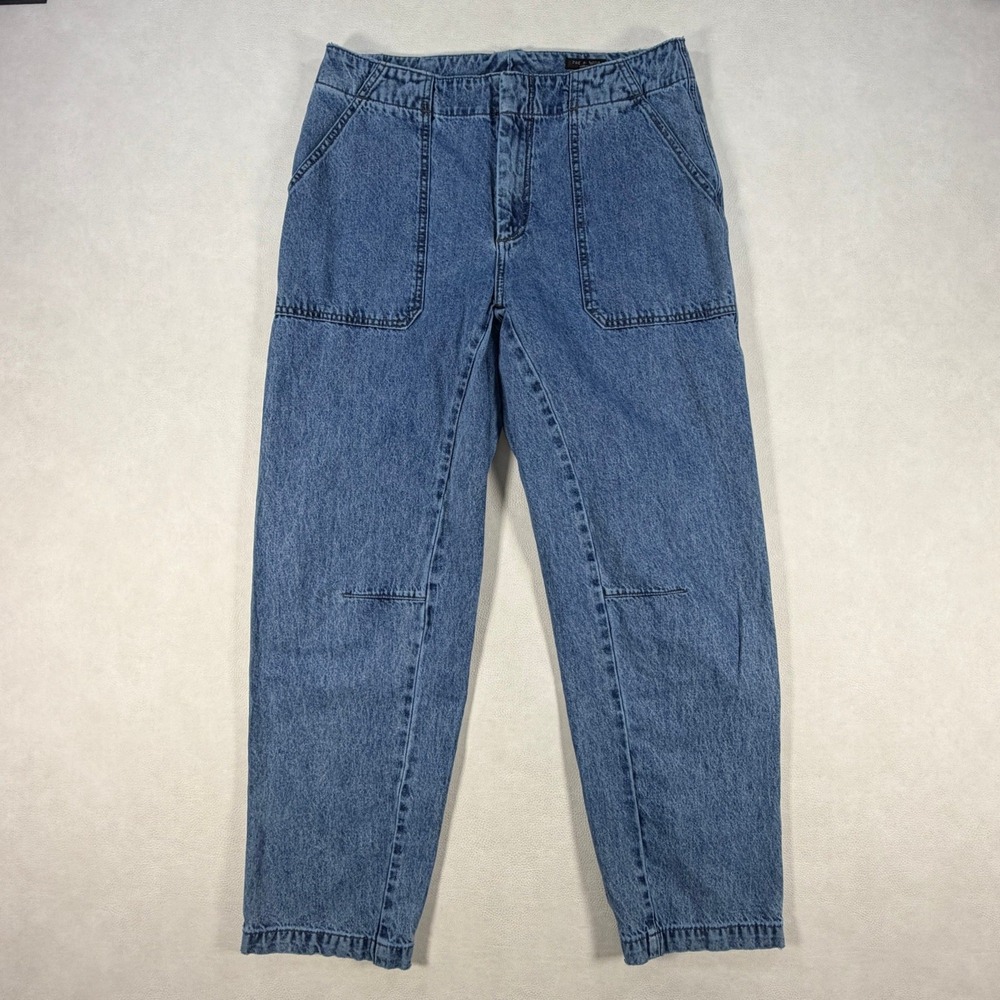 Rag & Bone Elie Utility Jeans‎ Womens Sz 10 High Rise Tapered Discontinued 32x29
